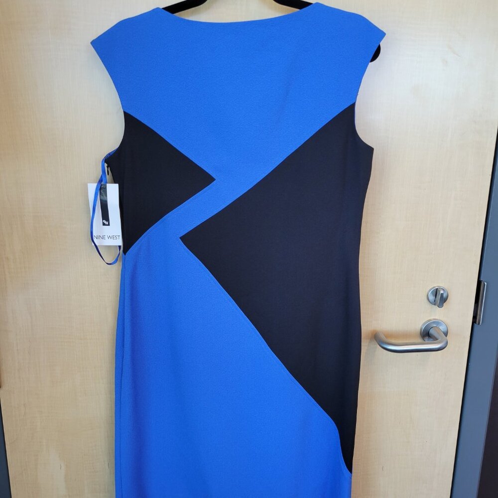 Nine West Womens Sleeveless Colorblock Dress - Picture 11 of 12